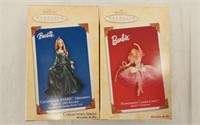 2 BARBIE ORNAMENTS