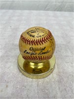 Vtg 1946 Giants Team Autographed Baseball