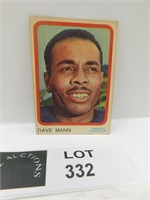 1963 TOPPS DAVE MANN CFL FOOTBALL CARD