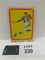 1963 TOPPS CLARE EXELBY CFL FOOTBALL CARD