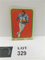 1963 TOPPS ART JOHNSON CFL FOOTBALL CARD