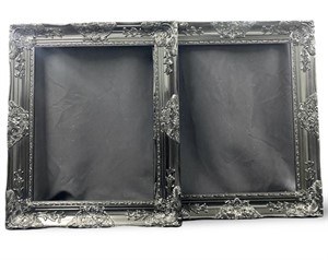 (2) Black Frames 21.5x25.5 in. 
1.5 in. Thick