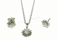 14k Gold & Diamond Earrings, Necklaces & Pendant