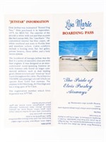 Lisa Marie Boarding Pass - "The Pride of Elvis Pr