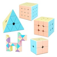 TUNJILOOL Speed Cube Set, 5 Pack Cubes 2x2 3x3