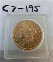 C7-195  1897 Liberty Head $20 Gold Double Eagle