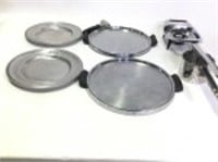 Metal Plates Warmer Potato Ricer Handle