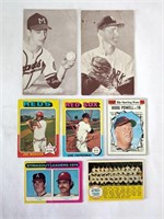 Vintage Baseball Cards Spahn Yaz Ryan Morgan etc
