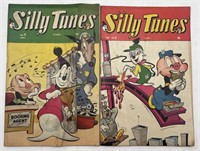 (NO) 2 1945 Silly Tunes 2 and 3 Golden Age Comic