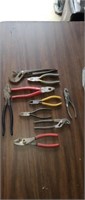 Miscellaneous pliers, wire cutters,