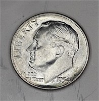 1954 BU Grade  Roosevelt Dime