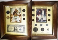 2 FRAMED COLLECTIONS: WARTIME COINS