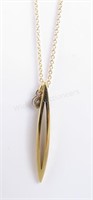 NEW 18K Yellow Gold Tacori Marquis Pendant, Chain