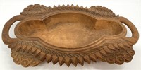 Vintage Hand Carved Wooden Bowl