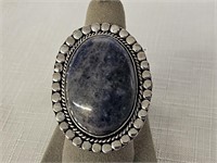 German Silver Sodalite Ring