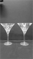 PAIR OF WATERFORD CRYSTAL STEMWARE GLASSES