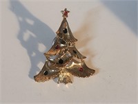 Vtg Christmas tree pin