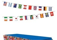 Set of 10 International World Flags Party Supplies
