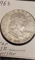 1963 D silver half dollar