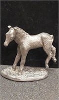 Pewter colt statue. 2 3/4in tall