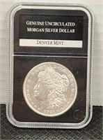 1921D genuine uncirculated Morgan silver dollar