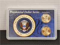 Presidential dollar series P and D mint markers