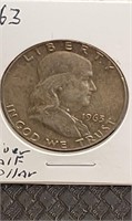 1963 silver half dollar