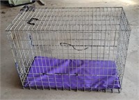 Dog kennel with pad, no bucket.