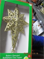 2 New Star Lighted Tree Topper