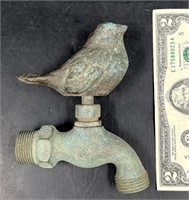 Vintage Brass Bird Outside Water Faucet