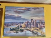 CANVAS PITTSBURGH THE POINT SCENE 30 X 40