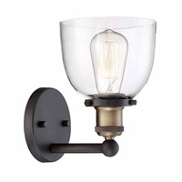 Home Decorators Collection Evelyn 6 in. 1-Light Ar