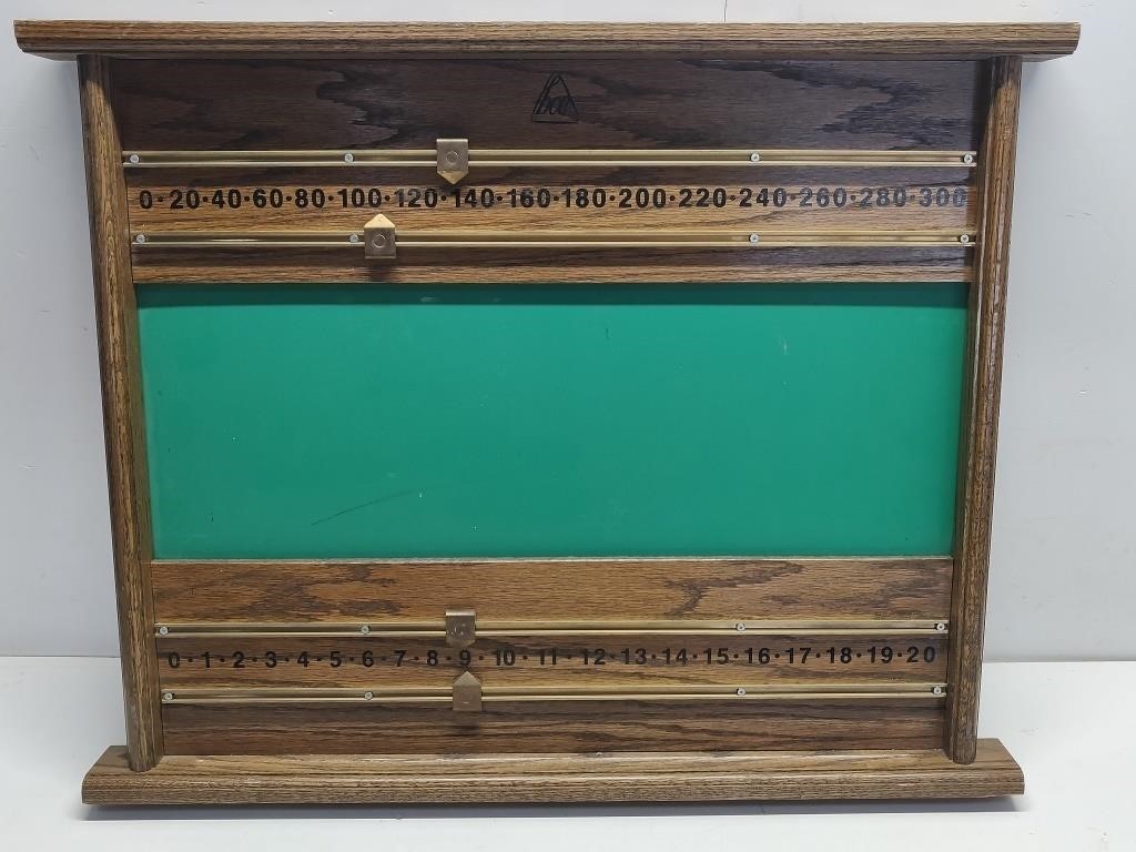 Oak Billiards Scoreboard