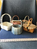 Decorative Baskets Lot of 5