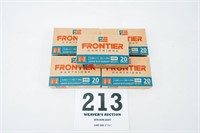 100 RNDS OF HORNADY FRONTIER 5.56 55 GR FMJ