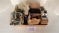 Assorted screws and bolts, filters