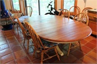ETHAN ALLEN DINING TABLE & CHAIRS