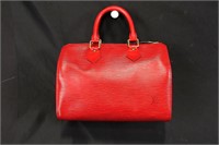 Louis Vuitton Red Speedy Handbag