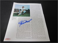 Willie Mays Signed Page Heritage COA