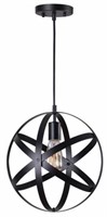 Home Decorators 1-light Black Orb Mini Pendant