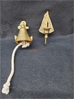 Brass Bell and Candleholder