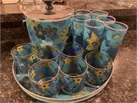 Floral Glassware Set