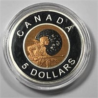 CANADA: 2011 $5 Sterling Niobium Full Hunters Moon