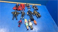 Assorted action figures