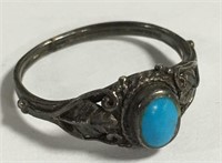 American Indian Turquoise & Sterling Ring