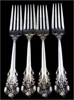 9.6oz Wallace Grand Baroque sterling forks