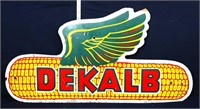 Vintage 31.75x16 masonite4 Dekalb sign