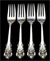 6.2oz Wallace Grand Baroque sterling forks