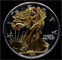 1994 1000 gram Liberty silver round