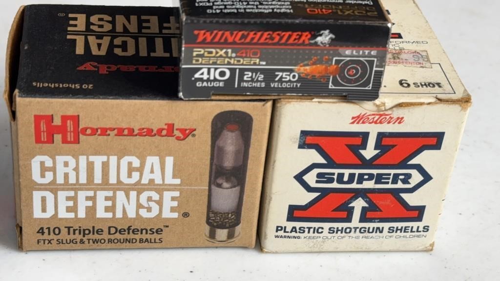 55 rds .410 - Hornady, Winchester & Western